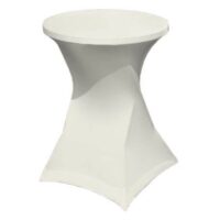 Nappe pour mange-debout stretch blanche