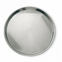 Plateau rond en inox