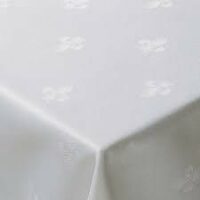 Serviette 45x45cm blanche "Fleur de Lys" (par 10)