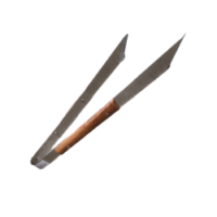 Pince à barbecue en bois