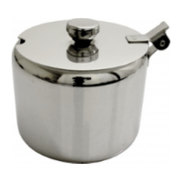 Sucrier en inox H.5,5xØ.8,5 CM