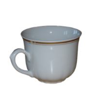 Tasse à café bord doré