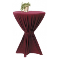 Nappe mange debout avec nœud bordeaux
