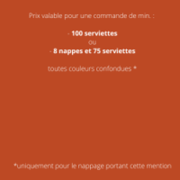 Serviette 50x50cm (par 25) - Terra cotta