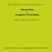 Serviette 50x50cm (par 25) - Vert anis