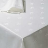 Nappe blanche Fleur de Lys (pas de quantité minimum)
