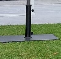 Pied de parasol noir 60 x 60 cm