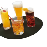 Plateau rond antidérapant