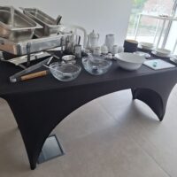 Nappe stretch noire L.183 x l.76 cm